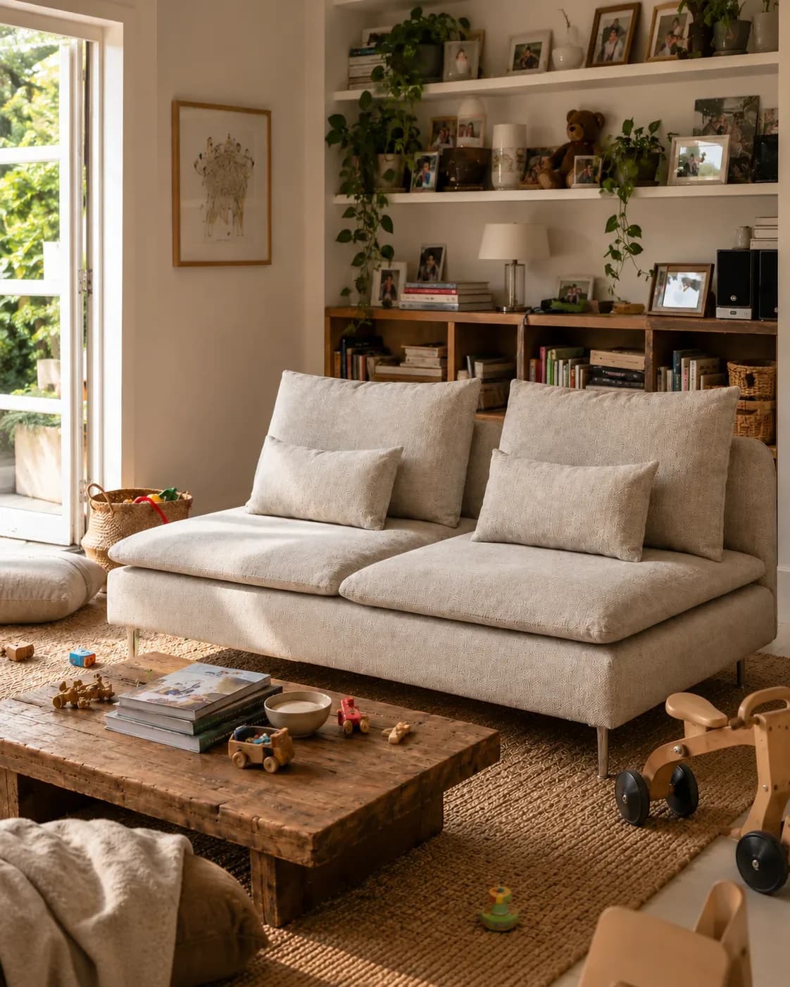 Sofa Ikea.