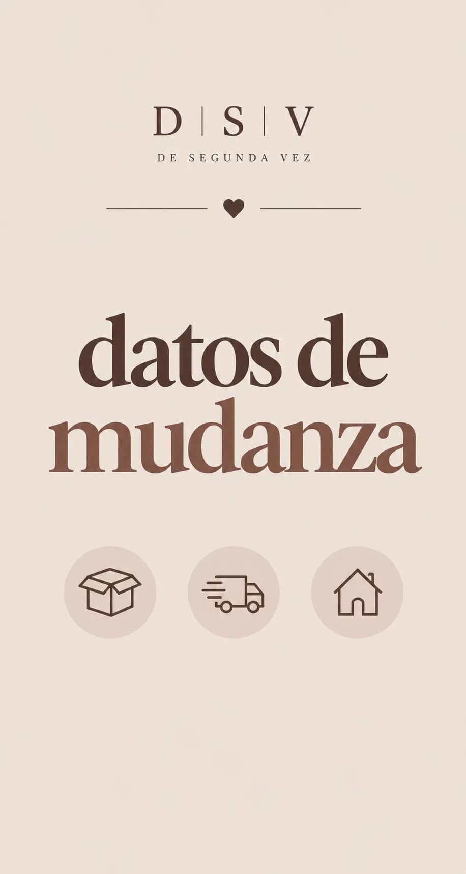 Datos de mudanza
