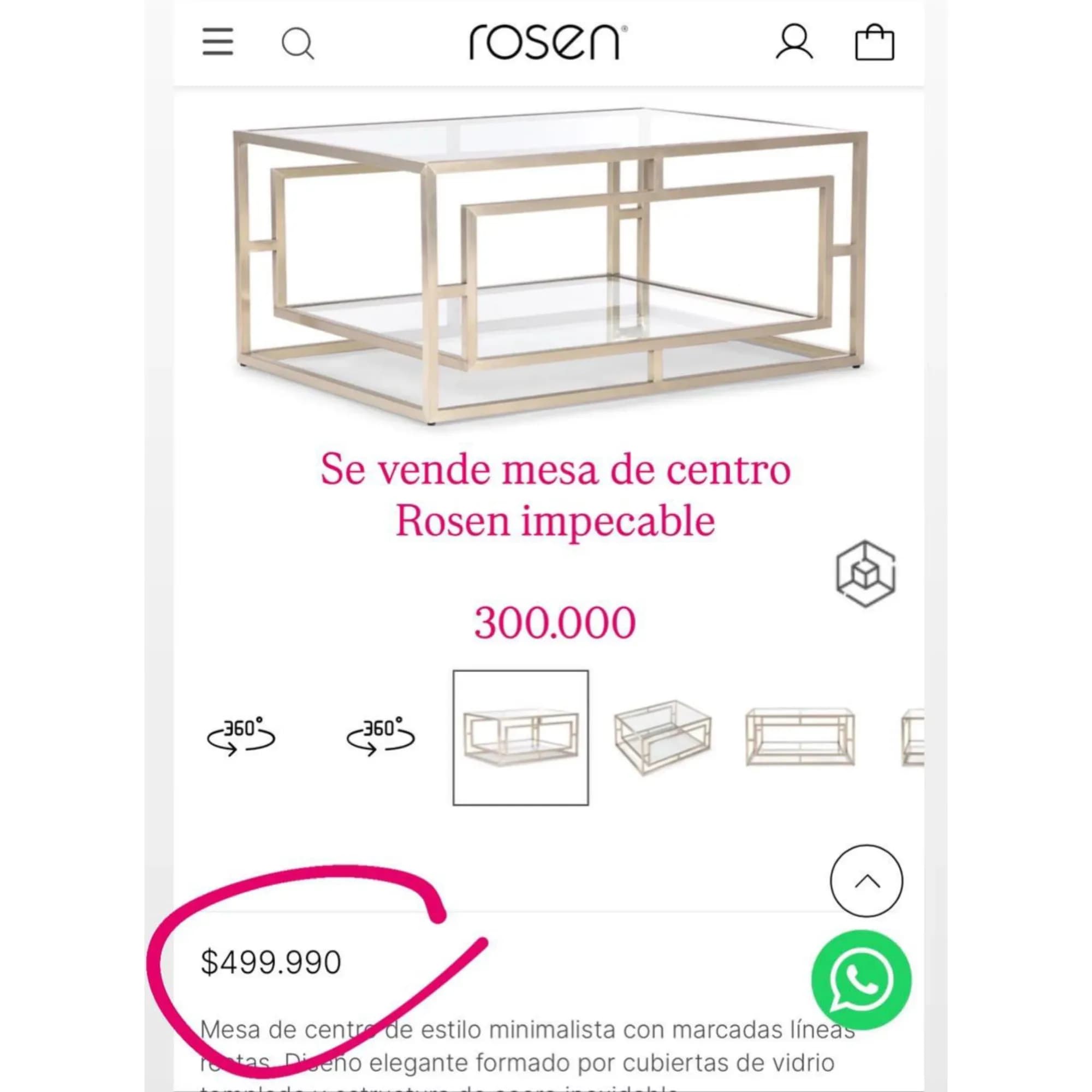 Mesa de centro Rosen