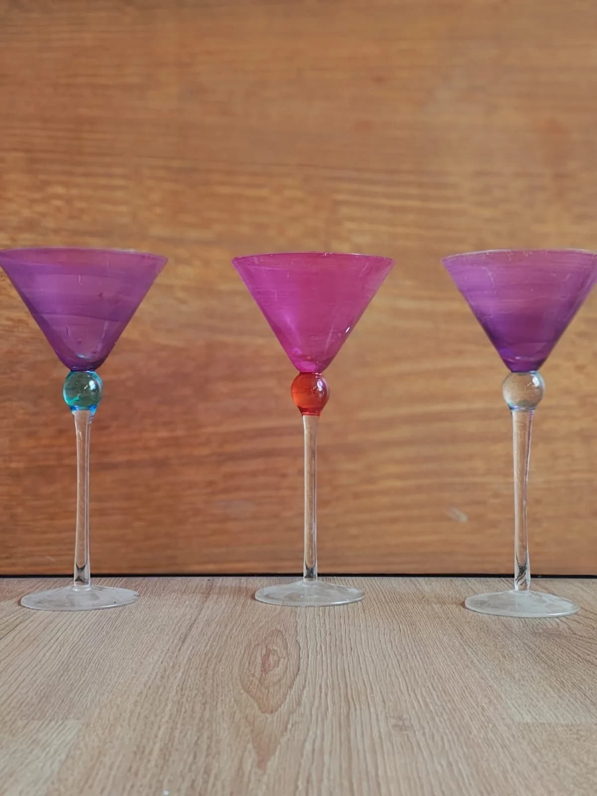 Tres copas vintage.