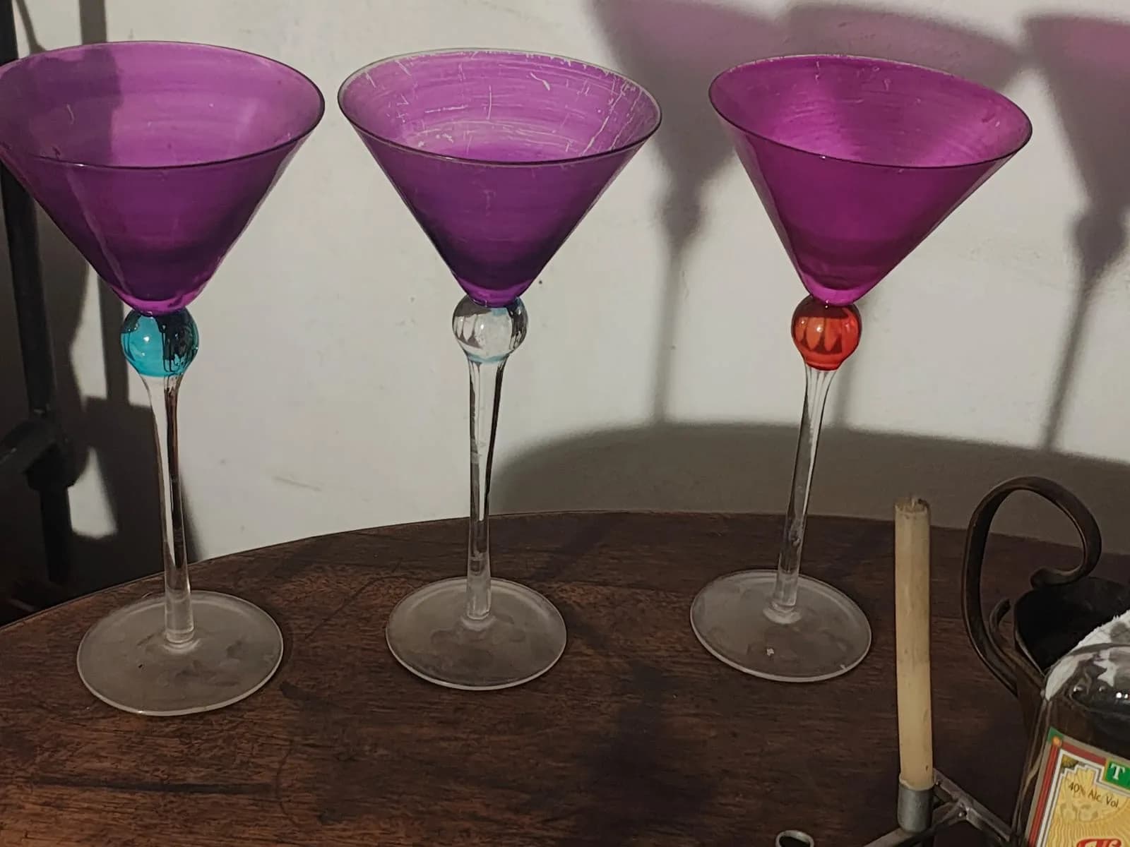 Tres copas vintage.